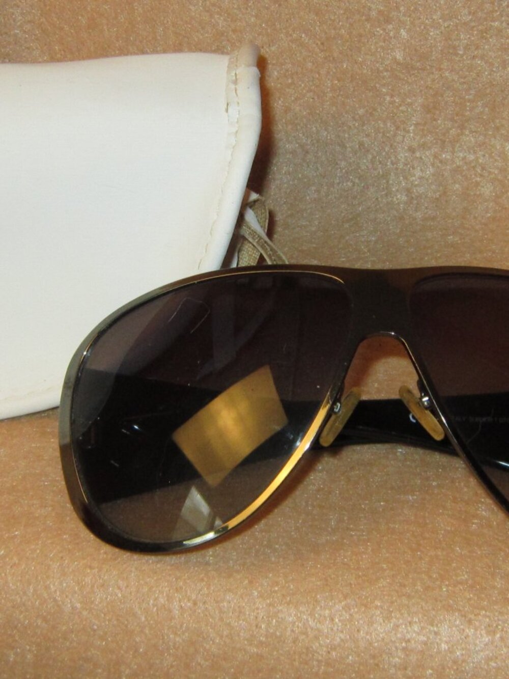 DIOR John Galliano Oversized Aviator Shield Sunglasses Subdior 1 DTGVK w/ DIOR